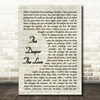 Whitesnake The Deeper The Love Vintage Script Decorative Wall Art Gift Song Lyric Print