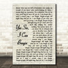 Baccara Yes Sir, I Can Boogie Vintage Script Decorative Wall Art Gift Song Lyric Print