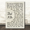 Hot Club of Cowtown Deed I Do Vintage Script Decorative Wall Art Gift Song Lyric Print