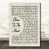 Rush Closer To The Heart Vintage Script Decorative Wall Art Gift Song Lyric Print