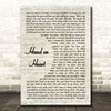 Olly Murs Hand on Heart Vintage Script Decorative Wall Art Gift Song Lyric Print