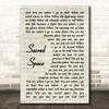 India.Arie Sacred Space Vintage Script Decorative Wall Art Gift Song Lyric Print