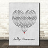 The Stone Roses Sally Cinnamon Grey Heart Song Lyric Quote Print