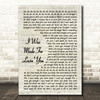 Kiss I Was Made For Lovin' You Vintage Script Decorative Gift Song Lyric Print
