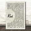 Rent Seasons Of Love Vintage Script Decorative Wall Art Gift Song Lyric Print