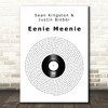 Sean Kingston & Justin Bieber Eenie Meenie Vinyl Record Decorative Wall Art Gift Song Lyric Print