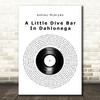 Ashley Mcbryde A Little Dive Bar In Dahlonega Vinyl Record Decorative Gift Song Lyric Print
