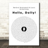 Barbra Streisand & Louis Armstrong Hello, Dolly! Vinyl Record Wall Art Song Lyric Print