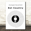 Avenged Sevenfold Bat Country Vinyl Record Decorative Wall Art Gift Song Lyric Print