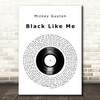 Mickey Guyton Black Like Me Vinyl Record Decorative Wall Art Gift Song Lyric Print