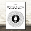 Steps It's The Way You Make Me Feel Vinyl Record Decorative Gift Song Lyric Print