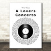 The Toys A Lovers Concerto Vinyl Record Decorative Wall Art Gift Song Lyric Print