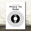 Lucie Silvas Place To Hide Vinyl Record Decorative Wall Art Gift Song Lyric Print