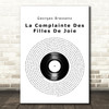Georges Brassens La Complainte Des Filles De Joie Vinyl Record Song Lyric Print
