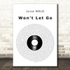 Juice WRLD Wont Let Go Vinyl Record Decorative Wall Art Gift Song Lyric Print