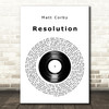 Matt Corby Resolution Vinyl Record Decorative Wall Art Gift Song Lyric Print