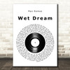 Max Romeo Wet Dream Vinyl Record Decorative Wall Art Gift Song Lyric Print