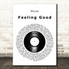 Muse Feeling Good Vinyl Record Decorative Wall Art Gift Song Lyric Print