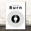 Phillipa Soo Burn Vinyl Record Decorative Wall Art Gift Song Lyric Print