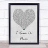 MUNA I Know A Place Grey Heart Song Lyric Quote Print