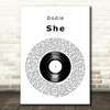 Dodie She Vinyl Record Decorative Wall Art Gift Song Lyric Print