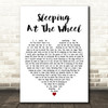 Matchbox Twenty Sleeping At The Wheel White Heart Decorative Wall Art Gift Song Lyric Print