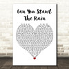 New Edition Can You Stand the Rain White Heart Decorative Wall Art Gift Song Lyric Print