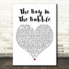 Paul Simon The Boy in the Bubble White Heart Decorative Wall Art Gift Song Lyric Print