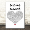 Carrie Underwood Lessons Learned White Heart Decorative Wall Art Gift Song Lyric Print