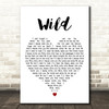 John Legend & Gary Clark Jr Wild White Heart Decorative Wall Art Gift Song Lyric Print