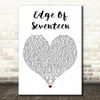 Stevie Nicks Edge Of Seventeen White Heart Decorative Wall Art Gift Song Lyric Print