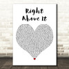 Lil Wayne Right Above It White Heart Decorative Wall Art Gift Song Lyric Print