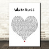 Lana Del Rey White Dress White Heart Decorative Wall Art Gift Song Lyric Print