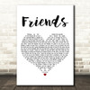 Michael W. Smith Friends White Heart Decorative Wall Art Gift Song Lyric Print