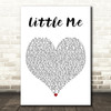 Little Mix Little Me White Heart Decorative Wall Art Gift Song Lyric Print