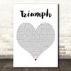 Wu-Tang Clan Triumph White Heart Decorative Wall Art Gift Song Lyric Print