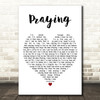 Tom Grennan Praying White Heart Decorative Wall Art Gift Song Lyric Print