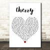 Lana Del Rey Cherry White Heart Decorative Wall Art Gift Song Lyric Print
