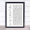 The Beatles You've Got To Hide Your Love Away White Script Song Lyric Print