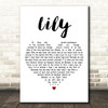 Kate Bush Lily White Heart Decorative Wall Art Gift Song Lyric Print