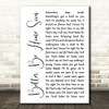Crowded House Better Be Home Soon White Script Decorative Wall Art Gift Song Lyric Print