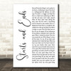 Hillsong United Starts And Ends White Script Decorative Wall Art Gift Song Lyric Print