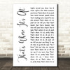 Sam Cooke That's Where It's At White Script Decorative Wall Art Gift Song Lyric Print