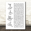 Steve Camp He's All You Need White Script Decorative Wall Art Gift Song Lyric Print