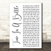 Jim Croce Time In A Bottle White Script Decorative Wall Art Gift Song Lyric Print