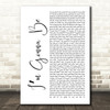 Post Malone Im Gonna Be White Script Decorative Wall Art Gift Song Lyric Print