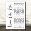 Blondie Union City Blue White Script Decorative Wall Art Gift Song Lyric Print