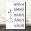 Hubert Parry Jerusalem White Script Decorative Wall Art Gift Song Lyric Print