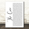 Little Mix The Cure White Script Decorative Wall Art Gift Song Lyric Print