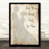 Steve Azar Lay Your Heart Next to Mine Man Lady Dancing Decorative Gift Song Lyric Print